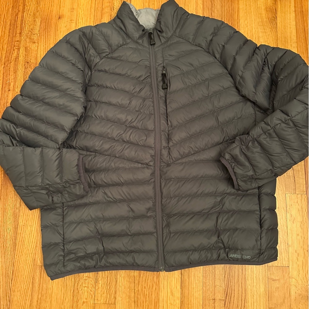 Lands' End Men's Wanderweight Ultralight Packable Down Jacket size XL - Picture 3 of 11